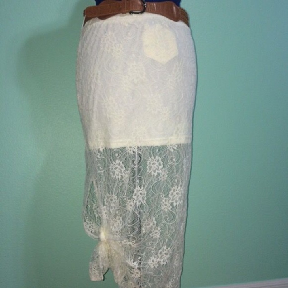 White lace Skirt by Racheal and Chloe